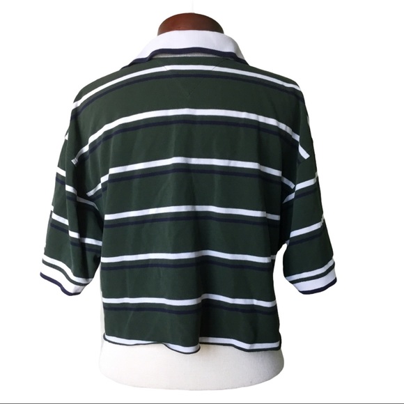 Tommy Hifiger Cropped Striped Polo - Picture 5 of 5